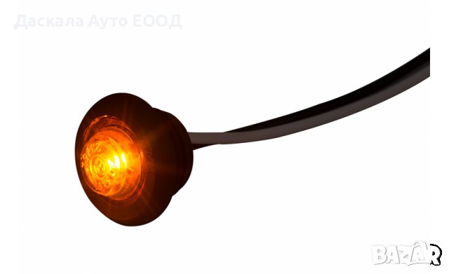  1бр. кръгли LED ЛЕД габарити ОРАНЖЕВИ за ролбар Eagle Eye 12-24V Полша, снимка 2 - Аксесоари и консумативи - 37339238