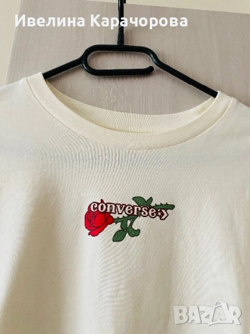 Дамска тениска Converse, снимка 3 - Тениски - 53225412
