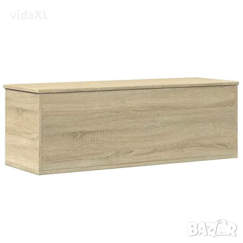 vidaXL Кутия за съхранение дъб сонома 102x35x35 см инженерно дърво, снимка 6 - Скринове - 56148203