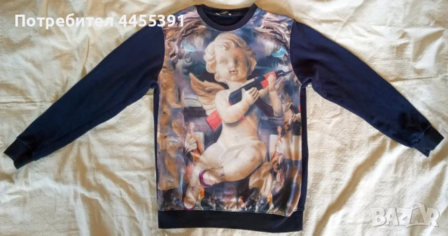 Тениска с дълъг ръкав Ангел с АК-47, снимка 1