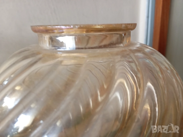 Винтидж стъкло за лампа,полилей, снимка 6 - Настолни лампи - 52301872