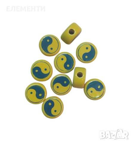 Глазирани Керамични Мъниста ИН-ЯН