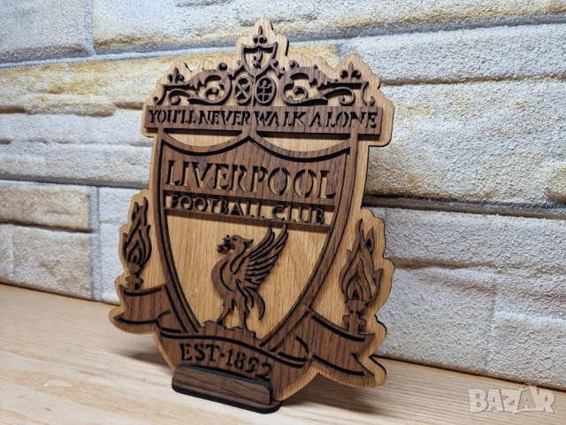 🌟Liverpool лого табела на вашият любим футболен отбор фен артикул, снимка 4 - Фен артикули - 53945626