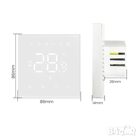 MIUCDA WiFi Програмируем термостат за водно подово отопление 3A, снимка 12 - Друга електроника - 50909107
