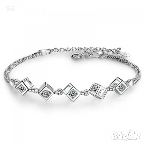 Комплект със сребърно покритие 925 -3 части, снимка 2 - Бижутерийни комплекти - 29878555