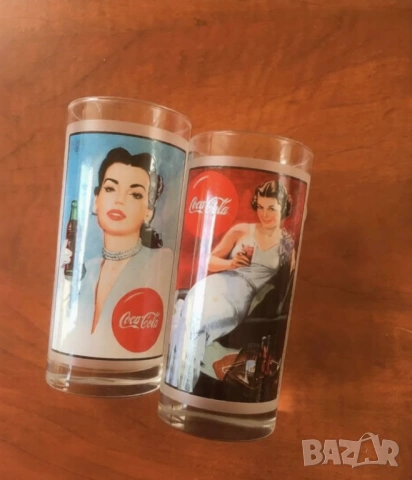 Колекционерски  две чаши на Кока Кола  Coca Cola 2002 за ценители , снимка 2 - Чаши - 53918462