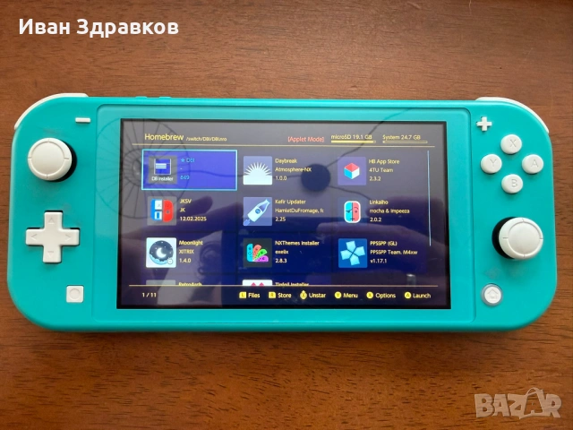 Switch Lite, hack/mod 512Gb, 62 игри - RetroArch, Moonlight - кейс, зарядно, снимка 2 - Nintendo конзоли - 54342630