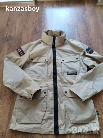 Napapijri A-Tepees Jacket Beige Cornstalk - страхотно мъжко яке КАТО НОВО ХЛ, снимка 13 - Якета - 51695318
