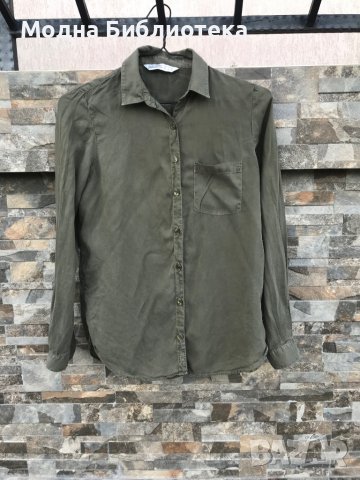 Риза Zara в камуфлажно зелено, снимка 2 - Ризи - 37610029