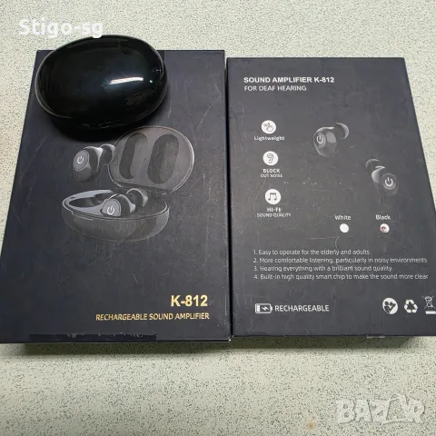 K-812  Мини акумулаторен слухов апарат, снимка 4 - Слухови апарати - 56295068