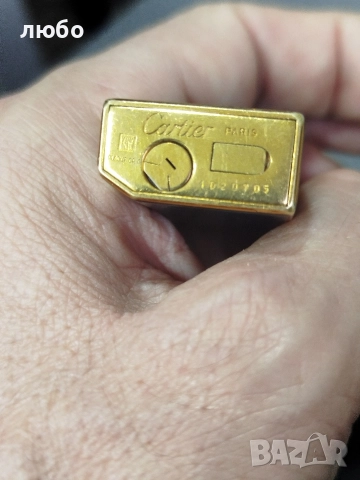 Запалка CARTIER Във Китайски Лак и 20 м Златно Покритие Заредена Работи Перфектно , снимка 7 - Запалки - 52542361