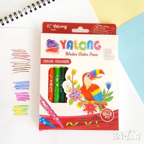 2395 Магически флумастери сменящи цвета си, 12 цвята, снимка 2 - Ученически пособия, канцеларски материали - 33957673