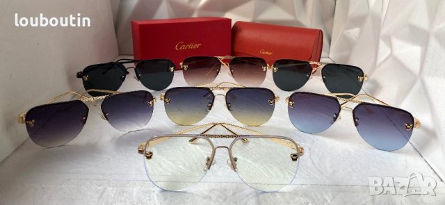 Cartier 2023 мъжки слънчеви очила авиатор унисекс дамски слънчеви очила, снимка 12 - Слънчеви и диоптрични очила - 42797750