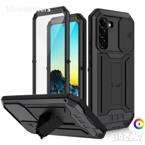 Samsung Galaxy S22 5G R-Just Удароустойчив/Водоустойчив Калъф 360 Градуса Защита и Протектор