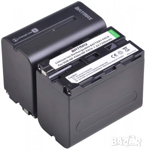 Батерия за SONY NP-F970, NPF970, NP F970, NP-F960, 7200mAh 7.4V видеокамера, NP-F930, NP-F950, F980, снимка 2 - Батерии, зарядни - 30455589