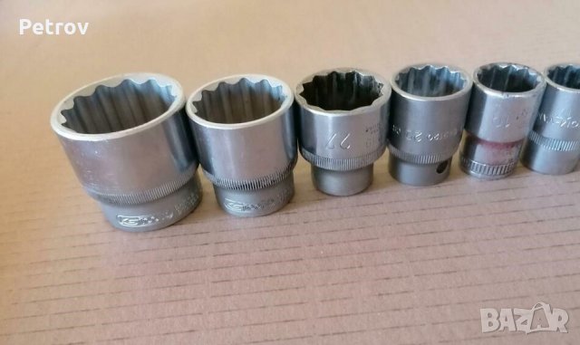 DOWIDAT / KS TOOLS / GARANT Made in Germany - 1/2" PROFI 13 броя 12-стенни вложки: 10 - 36 mm !!, снимка 3 - Гедорета - 34468686