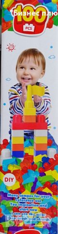 Пластмасов детски конструктор"Mega Bloks"небостъргач-100 елемента, снимка 1 - Образователни игри - 38928183