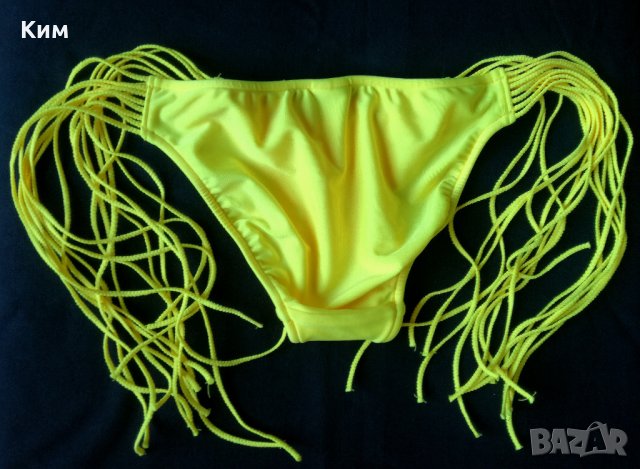 Бански / бикини в жълто с ресни ЯКО, снимка 3 - Бански костюми - 29283611