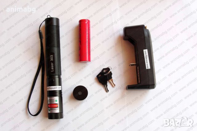 ANIMABG Мощен зелен лазер 1800mw, снимка 4 - Друга електроника - 32037403