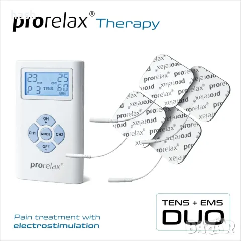 prorelax TENS/EMS Duo | Устройство за електростимулация / масаж, снимка 2 - Друга електроника - 49334855
