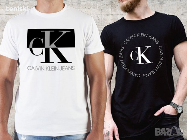  Мъжка тениска CALVIN KLEIN Принт Различни модели, снимка 2 - Тениски - 28387310