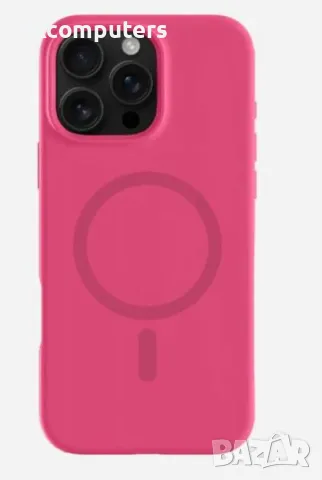 Калъф Liquid Silica MagSafe за iPhone 15 Pro 6.1 / Цикламен / + Протектор Баркод : 3131497