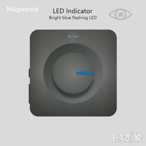 Комплект безжични звънци ELRO DB3000 / 300m обхват, 64 мелодии-черен, снимка 4 - Други стоки за дома - 49450786