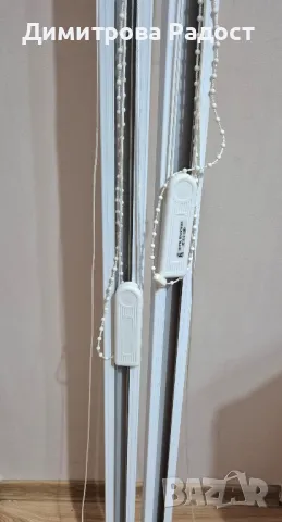 Лентови щори с релсите за два прозореца! Състояние използвано като ново! , снимка 2 - Закачалки - 49780738