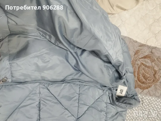 Светлосиньо зимно капитонирано яке JDY (размер XS, става и за S), снимка 4 - Якета - 55779843