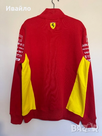 Sweatshirt 8Six 400 Ferrari Hypercar 1/4 Zip Men’s Red., снимка 2 - Блузи - 51779801