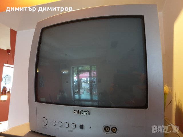Телевизор teletech 14"+дистанционно работи перфектно