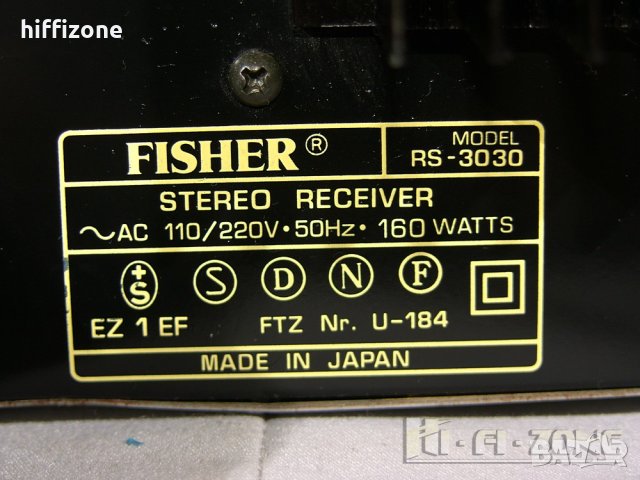 РЕСИВЪР  Fisher rs-3030 , снимка 6 - Ресийвъри, усилватели, смесителни пултове - 33774933