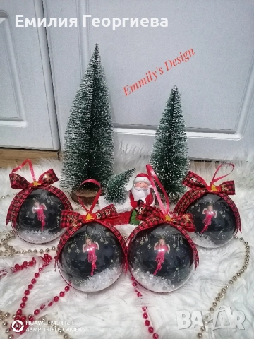 Коледни топки със снимки ♥️, снимка 10 - Коледни подаръци - 52621830