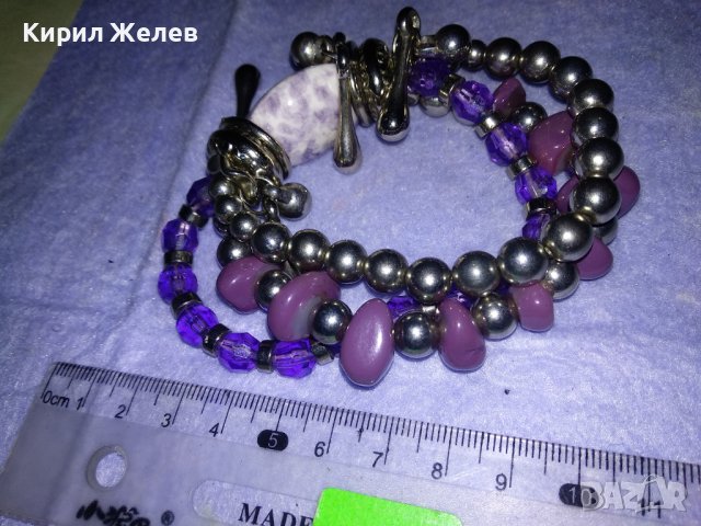 ПРЕКРАСНА ГРИВНА СРЕБРИСТА с ФАСЕТИРАНИ ПОЛУСКЪПОЦЕННИ КАМЪНИ и КРИСТАЛИ 34723, снимка 9 - Гривни - 39177432