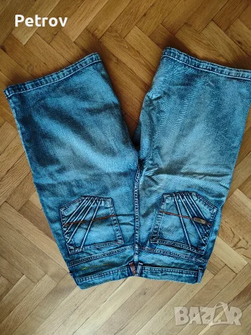Дънки къси широки Akademiks, 32 , снимка 2 - Дънки - 55903106