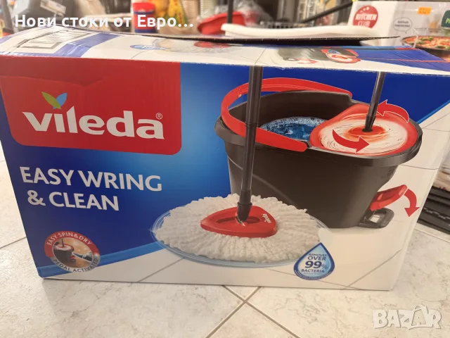 VILEDA EASY WRING & CLEAN TURBO КОМПЛЕКТ ЗА ПОЧИСТВАНЕ - има забележка на дръжката