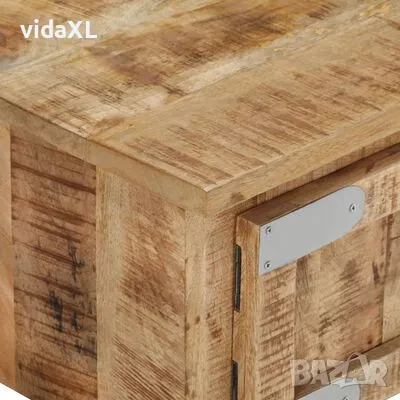 vidaXL Маса за кафе, 67x67x30 см, мангово дърво масив(SKU:328308), снимка 4 - Маси - 48719609