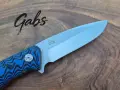 Нож с фиксирано острие FOX Knives FX529,фултанг с тактическа кания, снимка 6