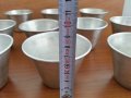 Алуминиеви чашки купички за крем карамел , снимка 1 - Антикварни и старинни предмети - 29781240