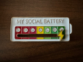Пин “My social battery” , снимка 1 - Други - 44670740