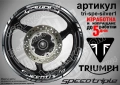 Triumph Speed Triple кантове и надписи за джанти, снимка 8