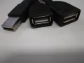 USB кабел, 1 Male to 2 Female USB Cable , снимка 2