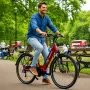 Електрически велосипед 26″ с батерия 522Wh, мотор 250W и пробег до 100 км – алуминиева рамка, 7 скор, снимка 5