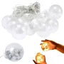 Светлинен коледен гирлянд топки 138 LED топъл цвят, снимка 2