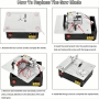 Мини настолен циркуляр, малка дървообработваща електрическа настолна циркулярна машина, снимка 3