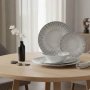 Комплект чинии 24 части с геометричен дизайн – Елегантност за всяка трапеза, снимка 8