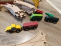 Дървени релси и влакчета, снимка 4