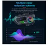 Bluetooth интеркоми за каска 6.0, CVC DSP шумопотискане, LED дисплей, IPX6, 1000 mAh, снимка 5