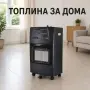 Сгъваем газов отоплител 4200W с 3 степени, керамичен нагревател и колелца, снимка 4