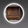 кръгло огледало с LED осветление и електрическо отопление, снимка 1